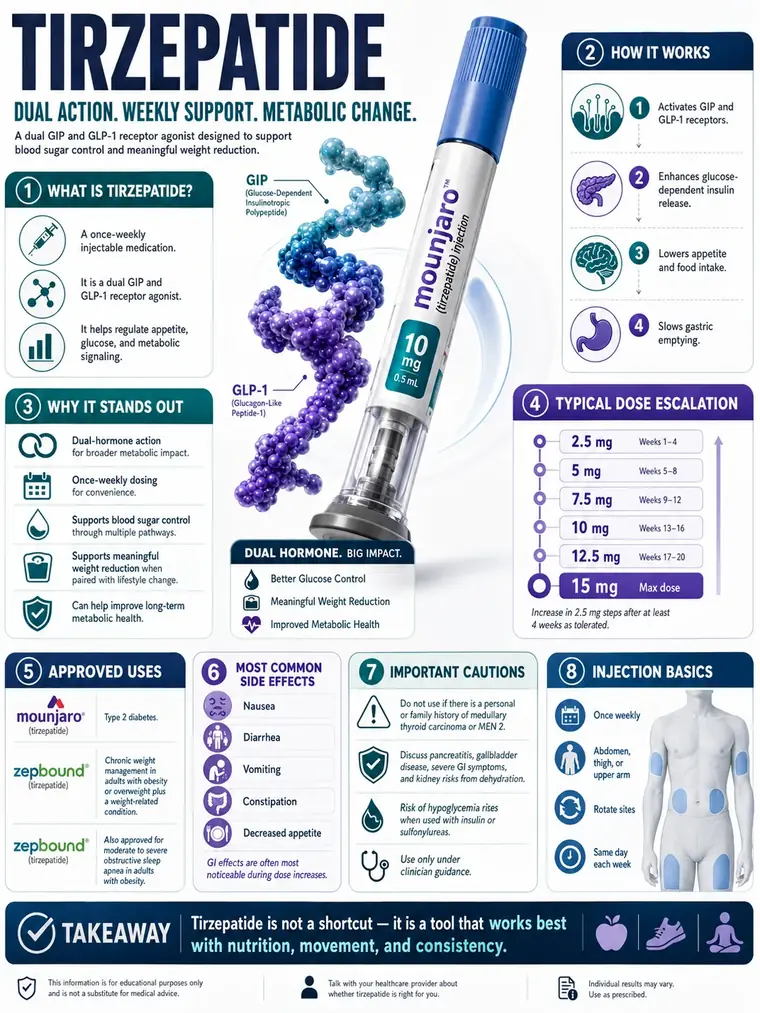 Tirzepatide: a dual GIP and GLP-1 receptor agonist, how it works and important cautions